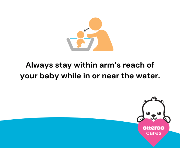 Otteroo baby neck float safety reminder