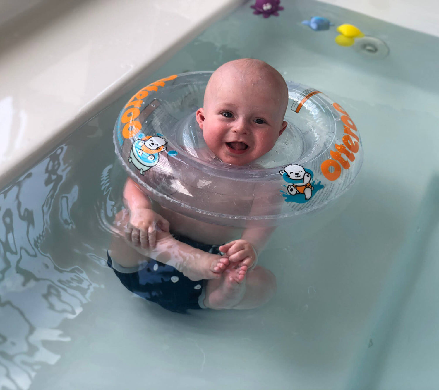 Baby With Congenital Muscular Dystrophy Gains Strength from Moving in Water